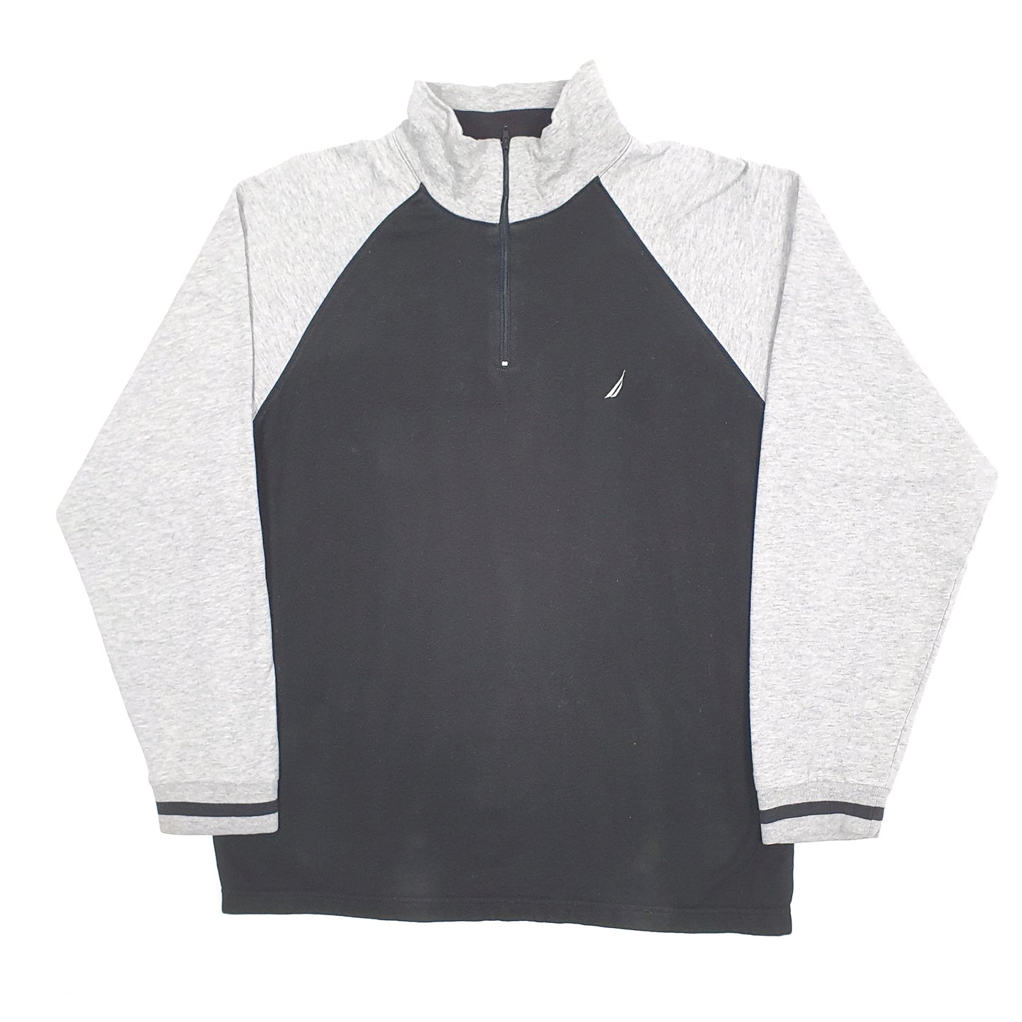 Mens Black Nautica  Quarter Zip Jumper