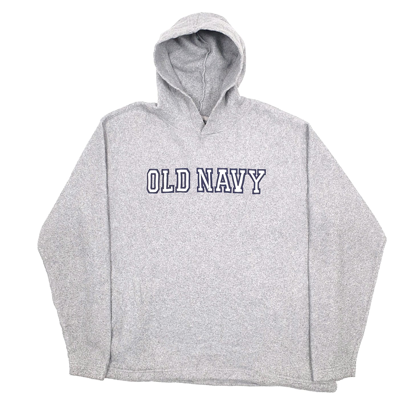 Old Navy Spellout Hoodie Fleece L Grey