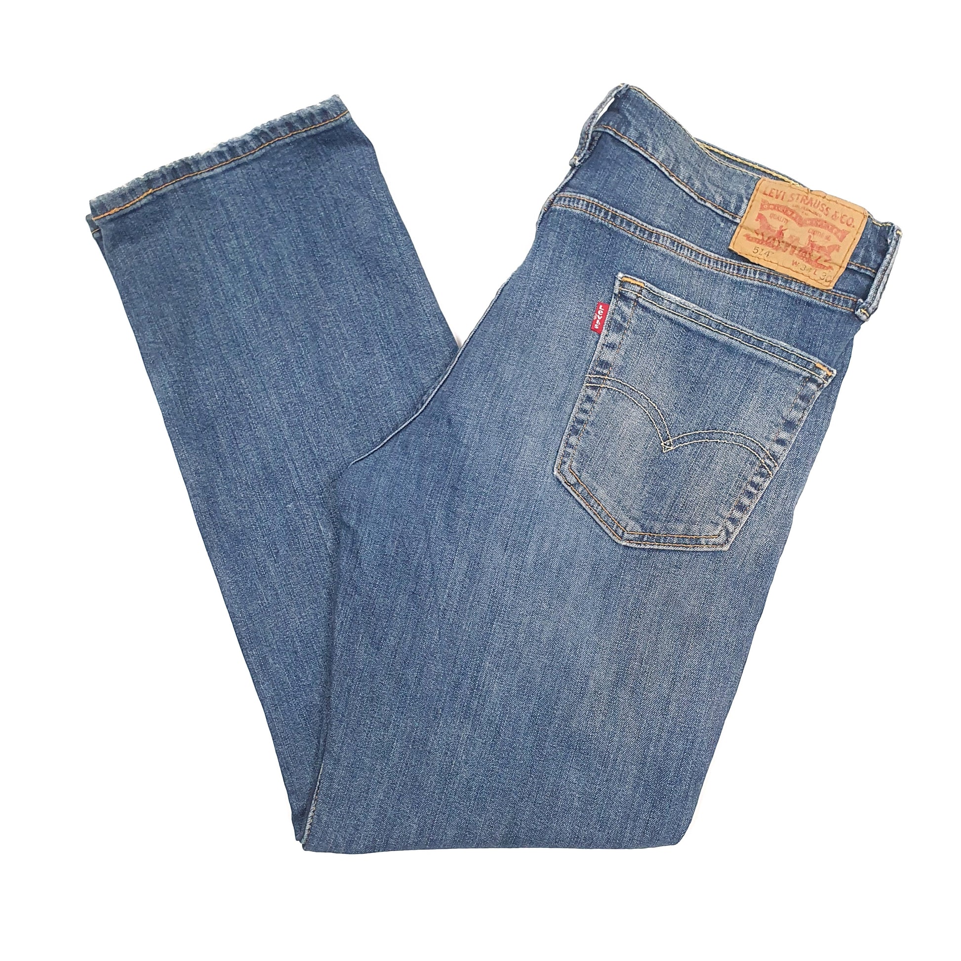 Levis 514 Straight Fit Jeans W34 L30 Blue