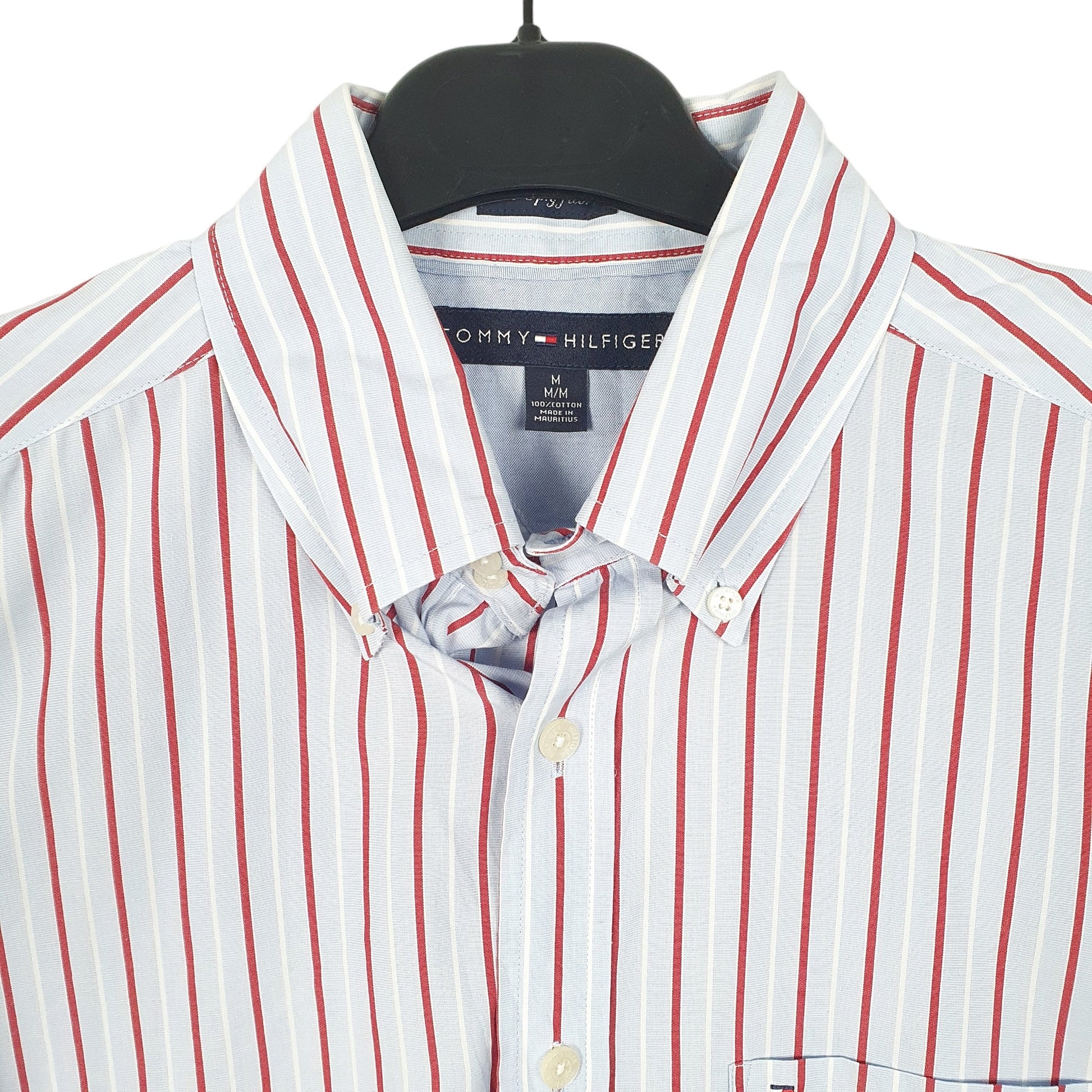 Tommy Hilfiger Long Sleeve Regular Fit Striped Shirt Blue