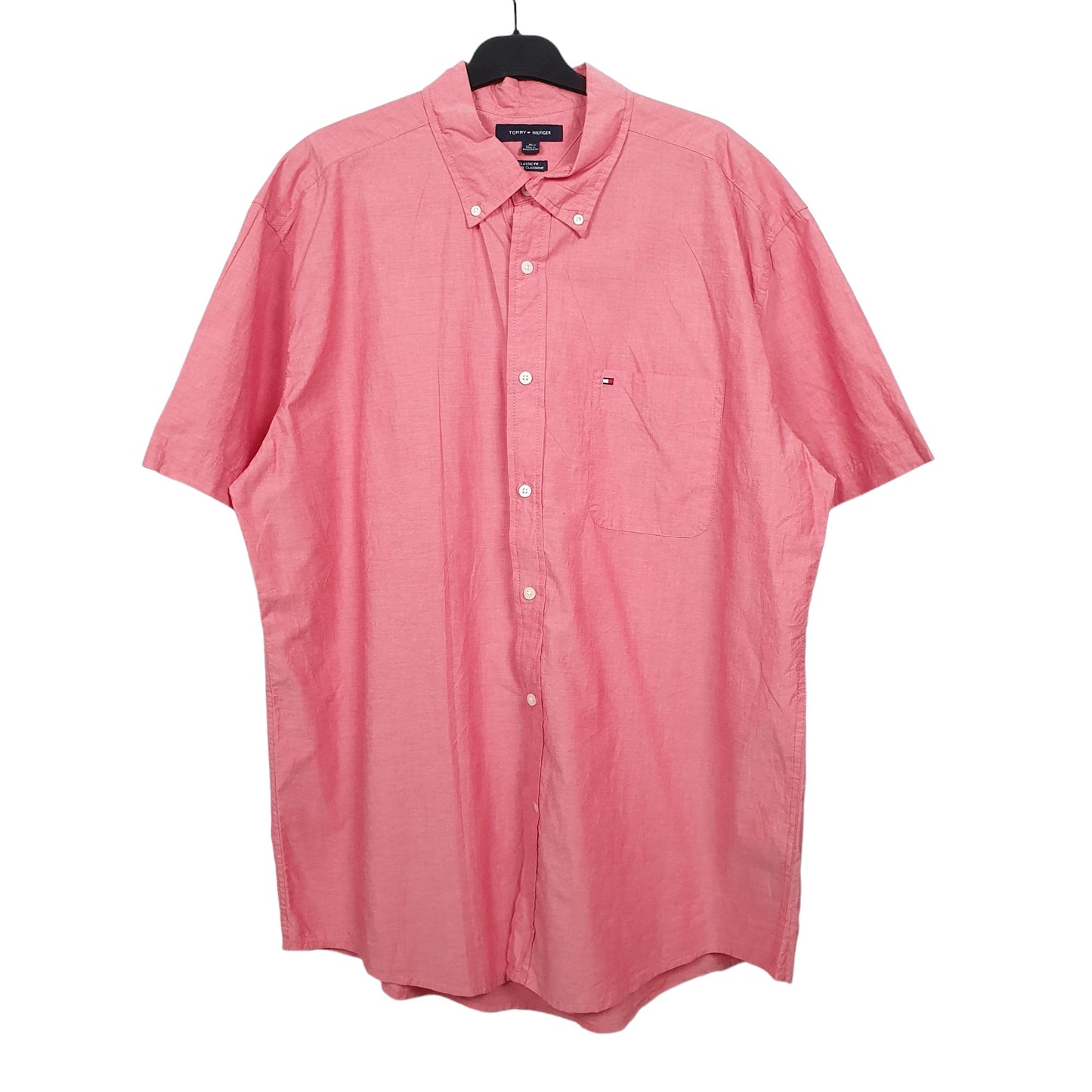 Tommy Hilfiger Short Sleeve Regular Fit Shirt Pink