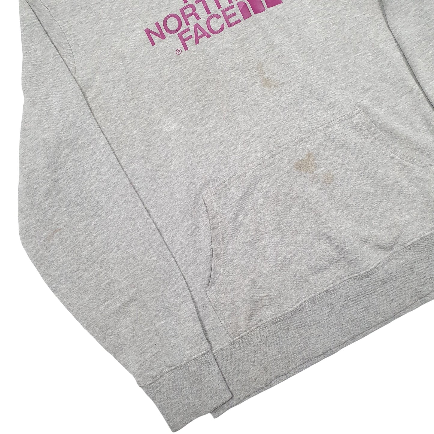 Womens Grey The North Face Spellout Hoodie Jumper