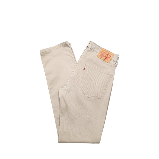 Levis 513 Slim Fit Jeans W31 L32 Cream