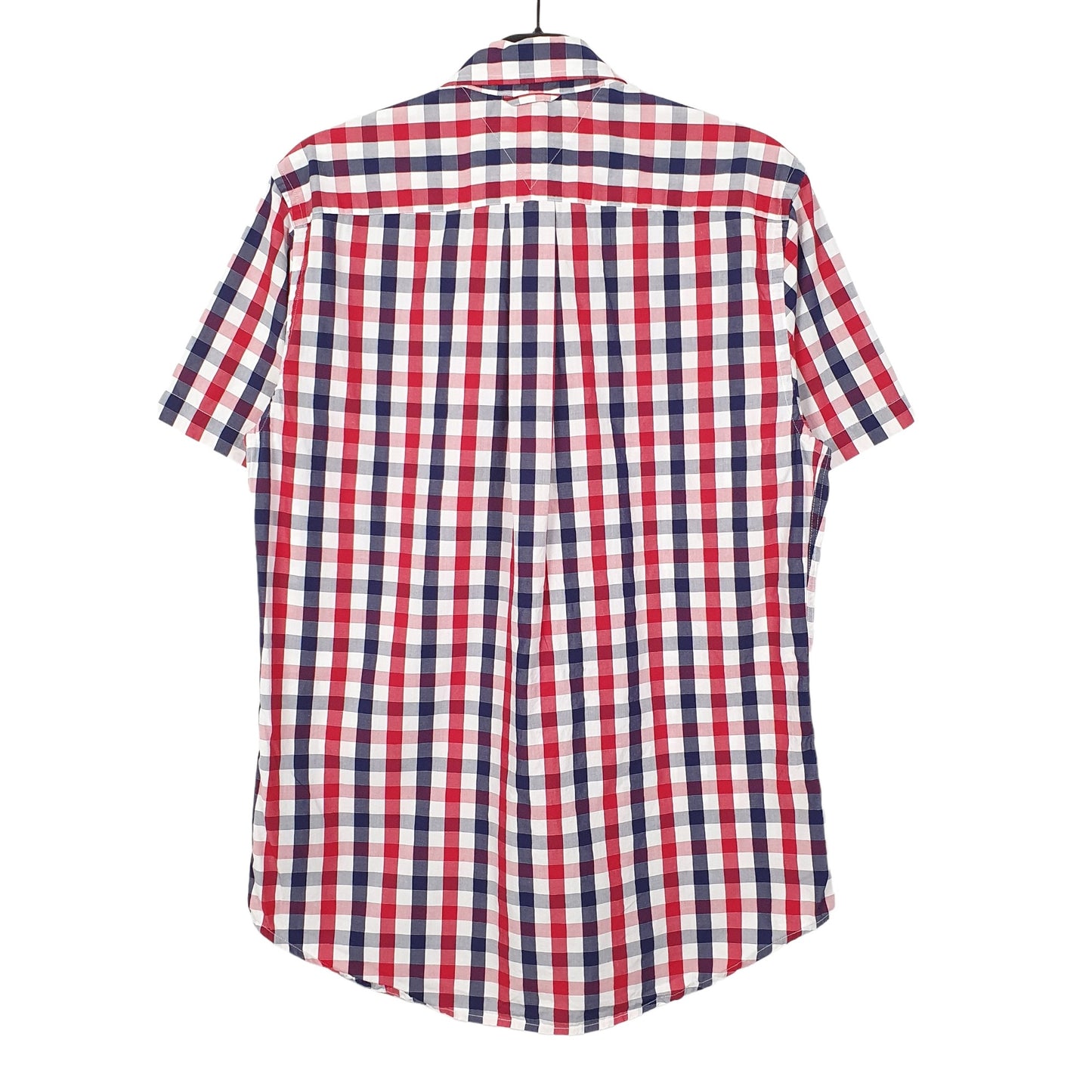 Tommy Hilfiger Short Sleeve Regular Fit Check Shirt Red