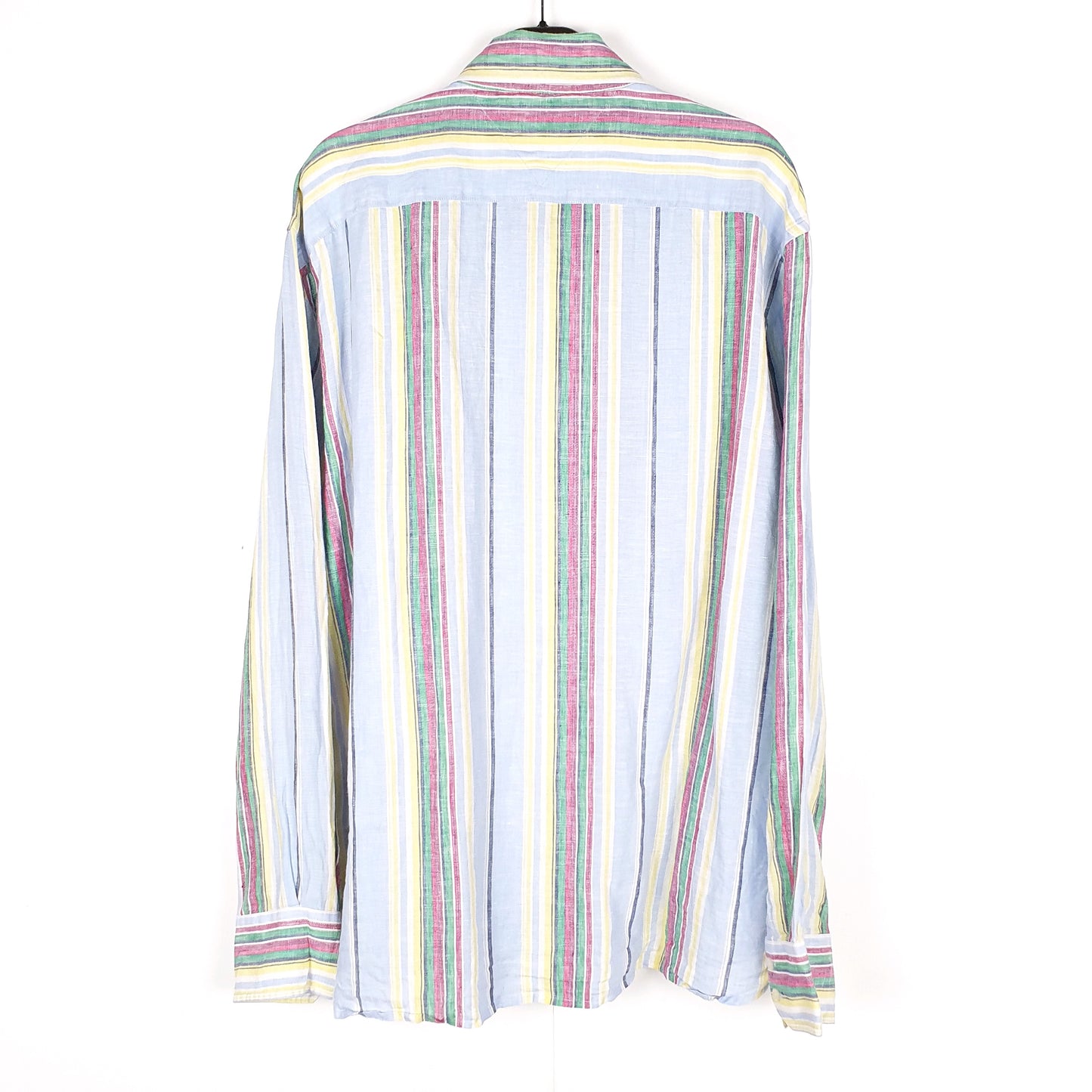 Tommy Hilfiger Long Sleeve Regular Fit Striped Linen Shirt