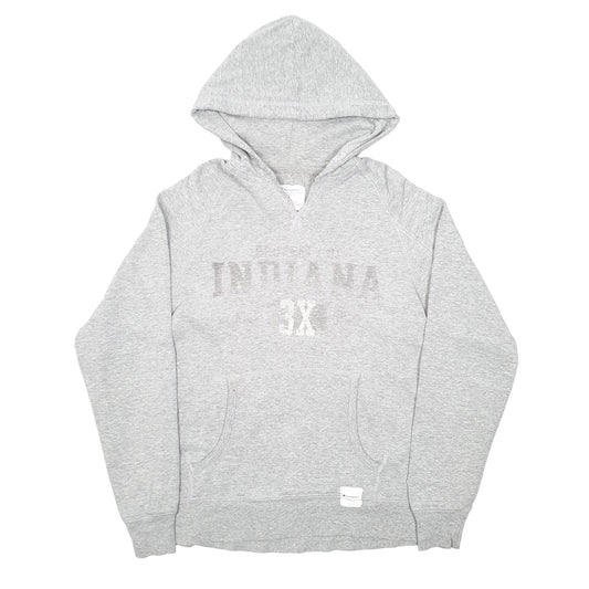 Mens Grey Champion Indiana Hoodie Jumper