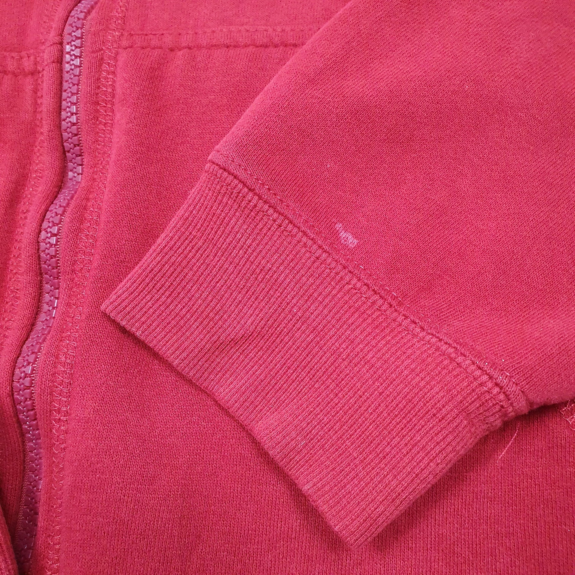 Mens Red Starter Hoodie Full Zip Jumper