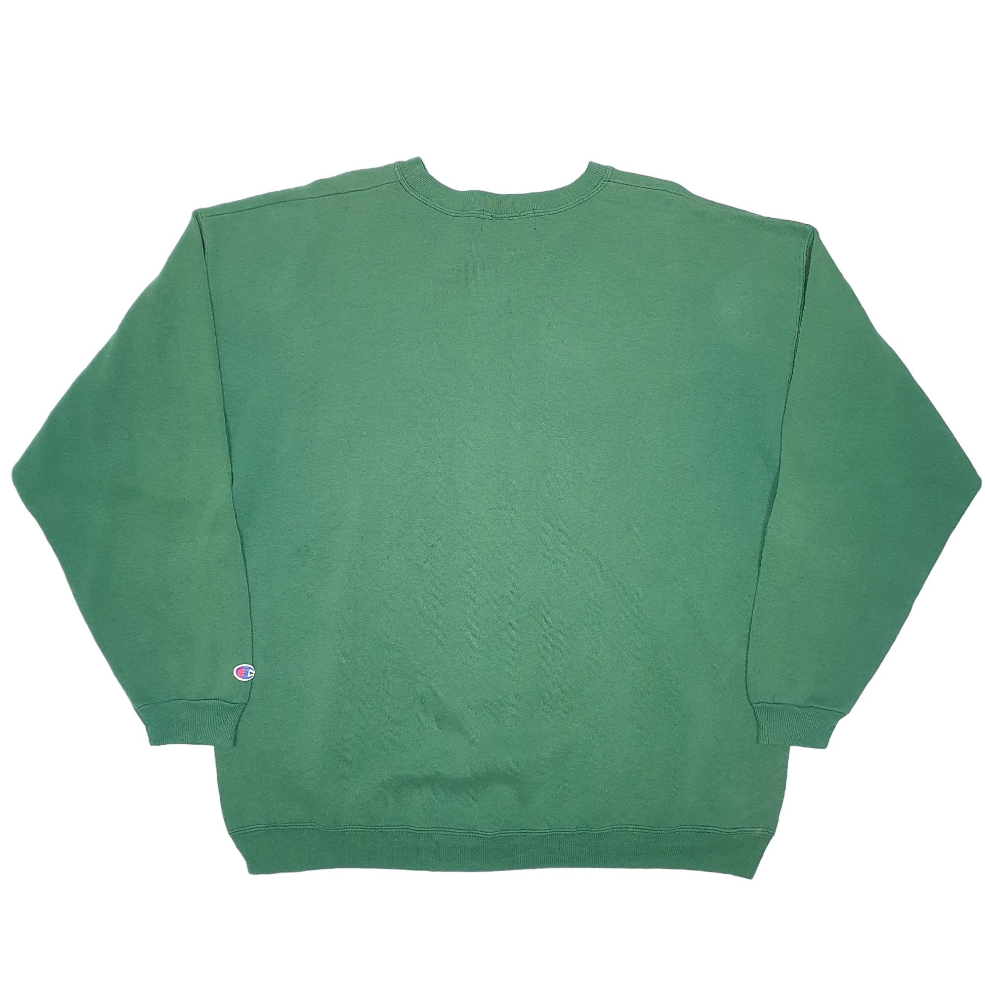 Mens Green Champion  Crewneck Jumper