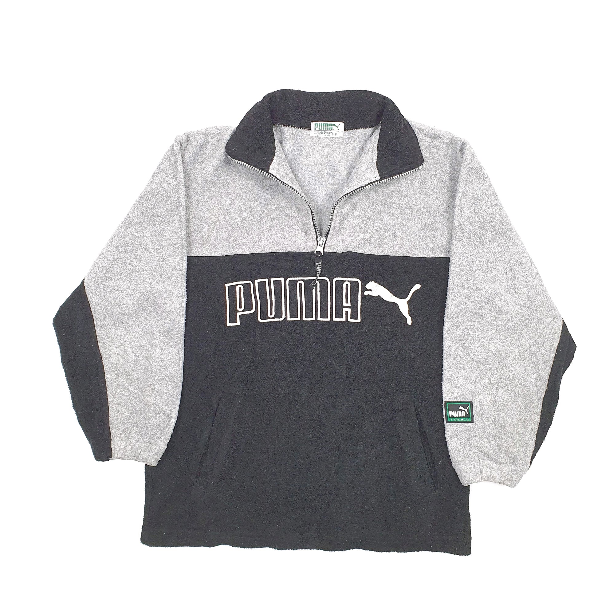 Puma Womens Quarter Zip Fleece XS Grey