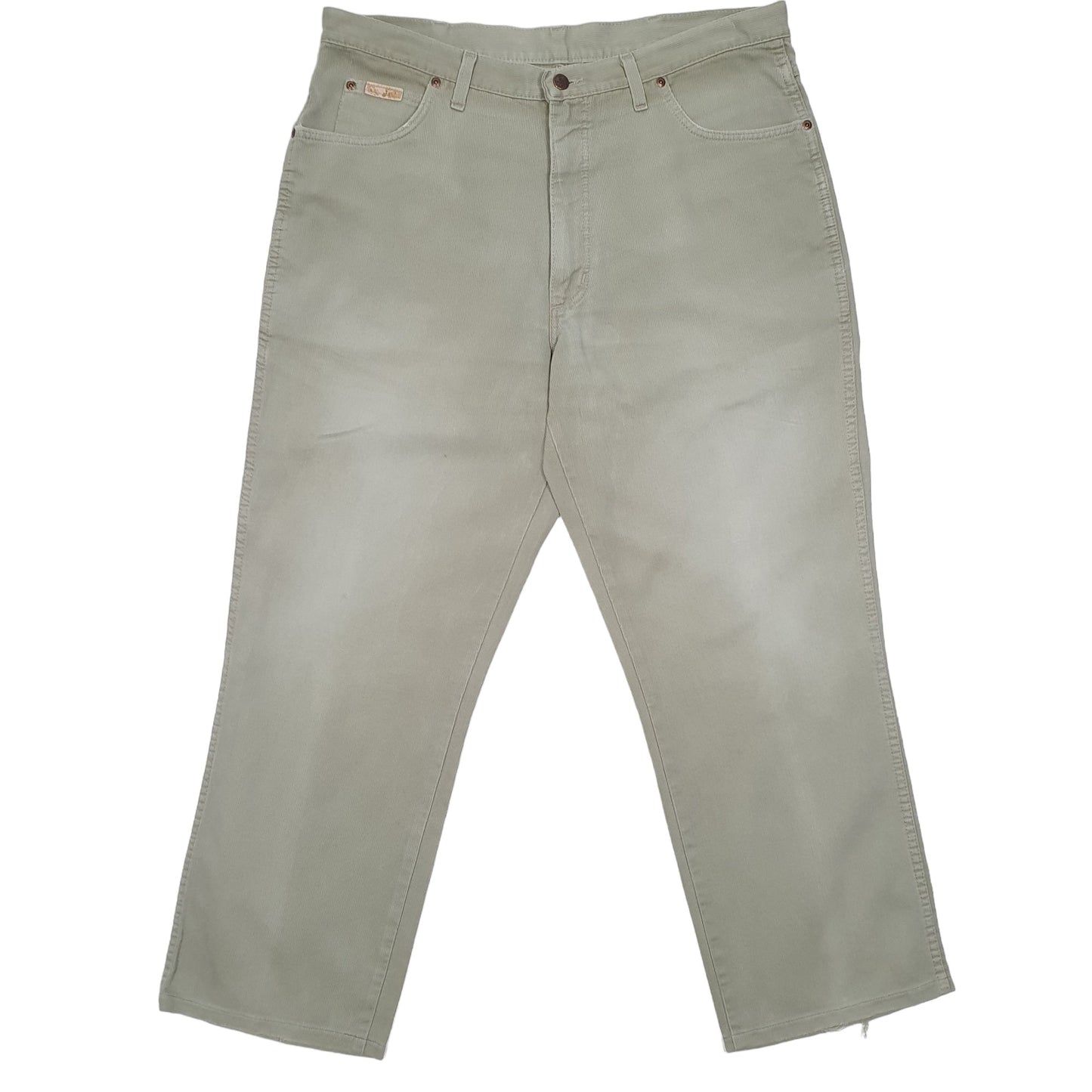 Mens Green Wrangler  Corduroy Trousers