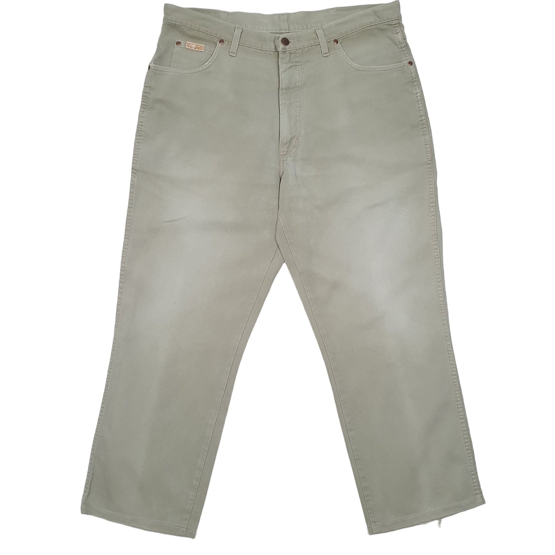 Mens Green Wrangler  Corduroy Trousers