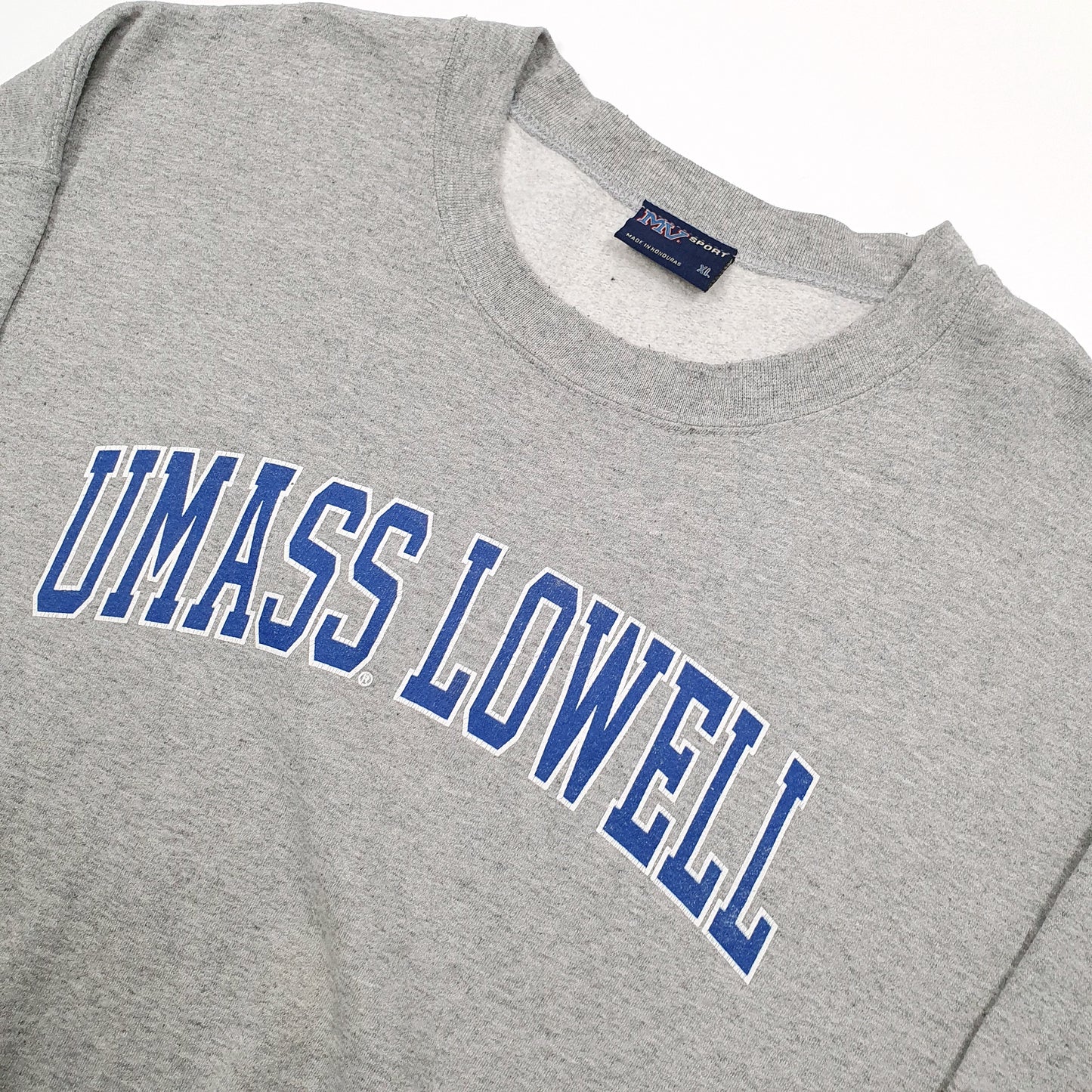 MV Sport USA College Umass Lowell Crewneck XL Grey
