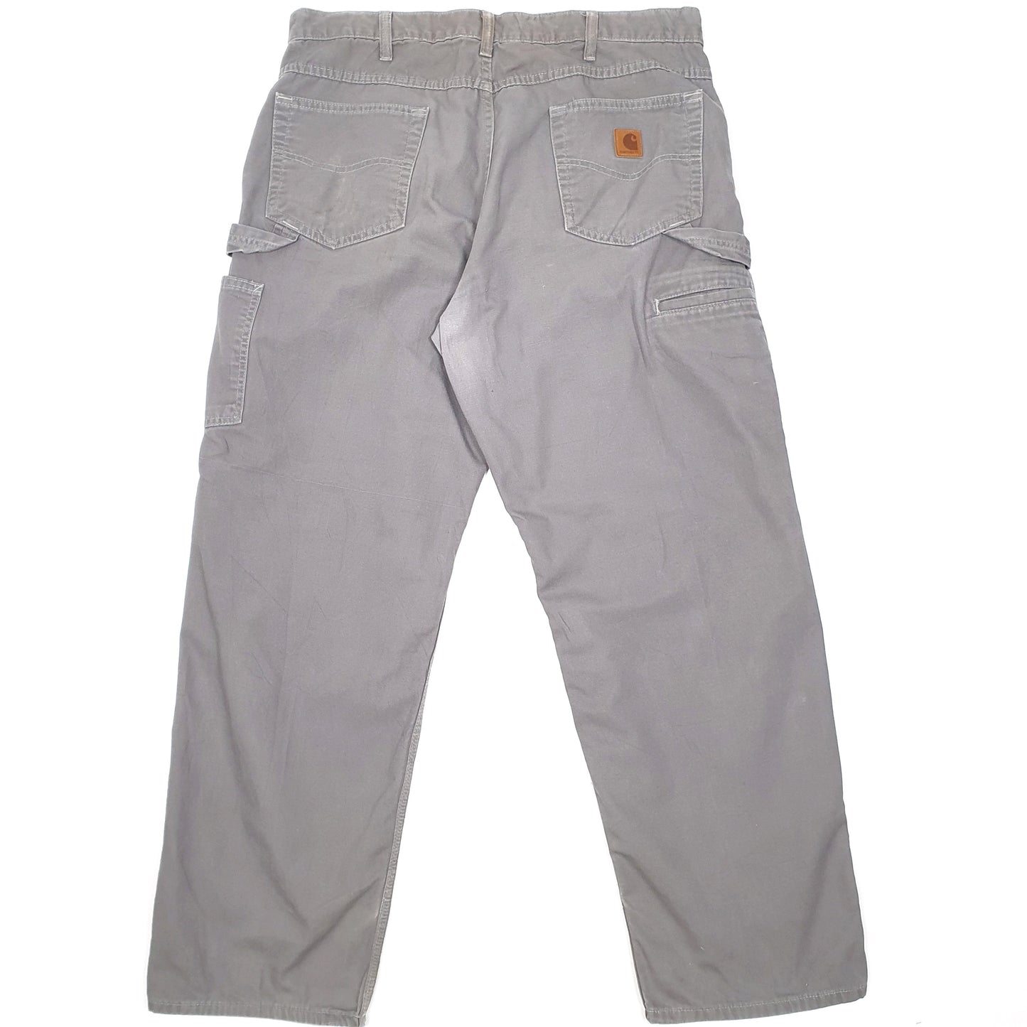 Mens Grey Carhartt Work Wear Carpenter Trousers