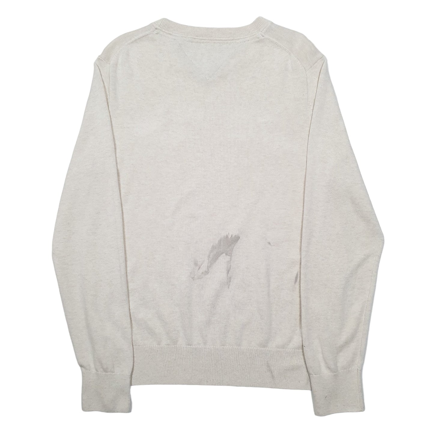 Mens Beige Tommy Hilfiger  Crewneck Jumper