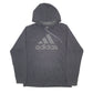Mens Black Adidas Spellout Hoodie Jumper