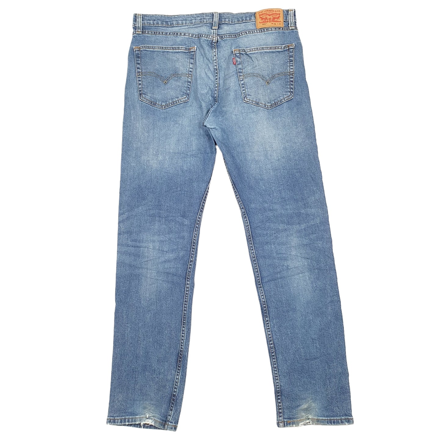 Levis 502 Regular Fit Tapered Jeans W36 L32 Blue