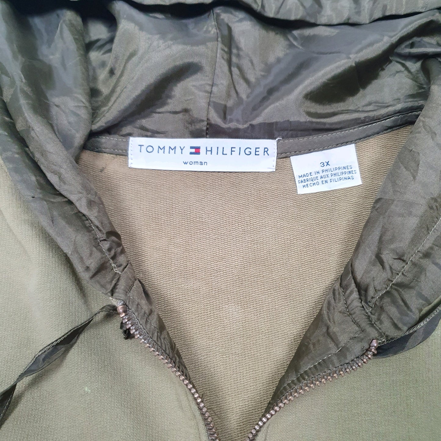 Womens Khaki Tommy Hilfiger  Hoodie Jumper