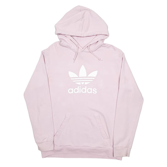 Mens Pink Adidas Hoodie Jumper