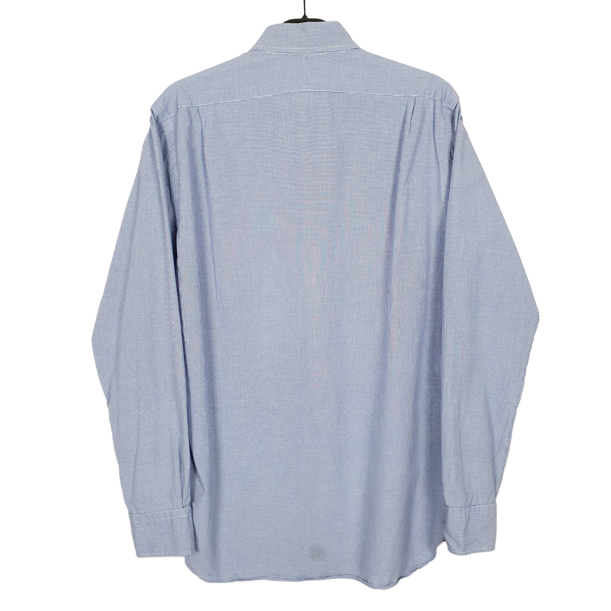 Ralph Lauren Long Sleeve Custom Fit Check Shirt Blue