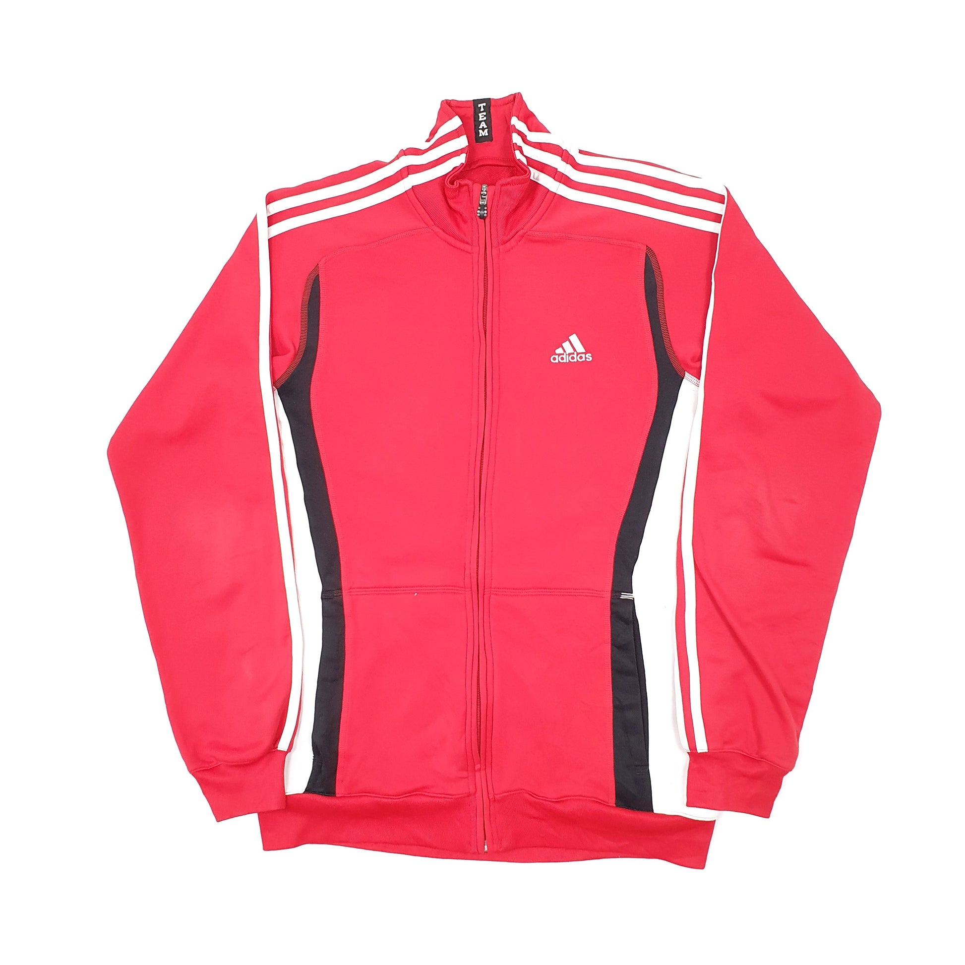 Mens Red Adidas Track Full Zip Jumper