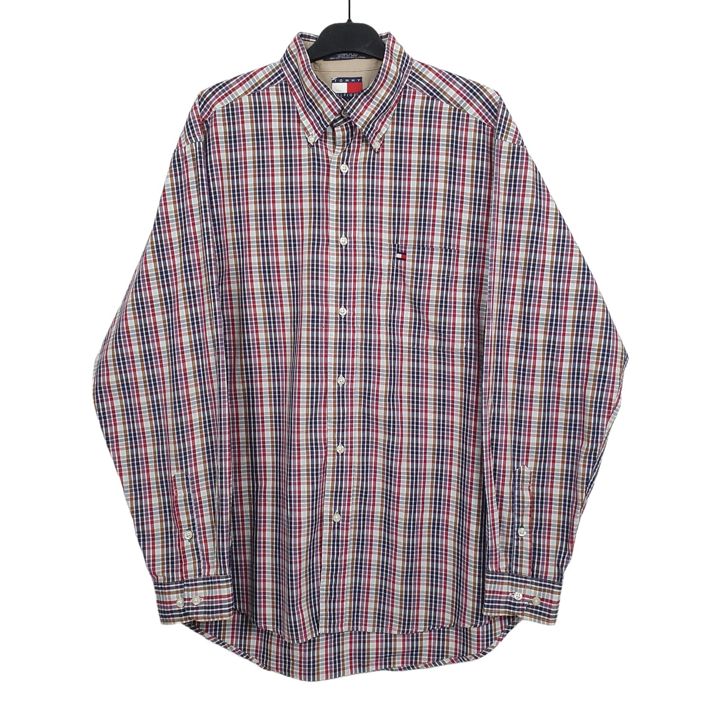 Red Tommy Hilfiger Long Sleeve Shirt