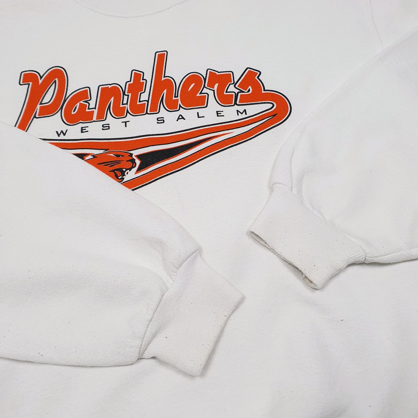 Mens White Jerzees West Salem Panthers High School Football Crewneck Jumper