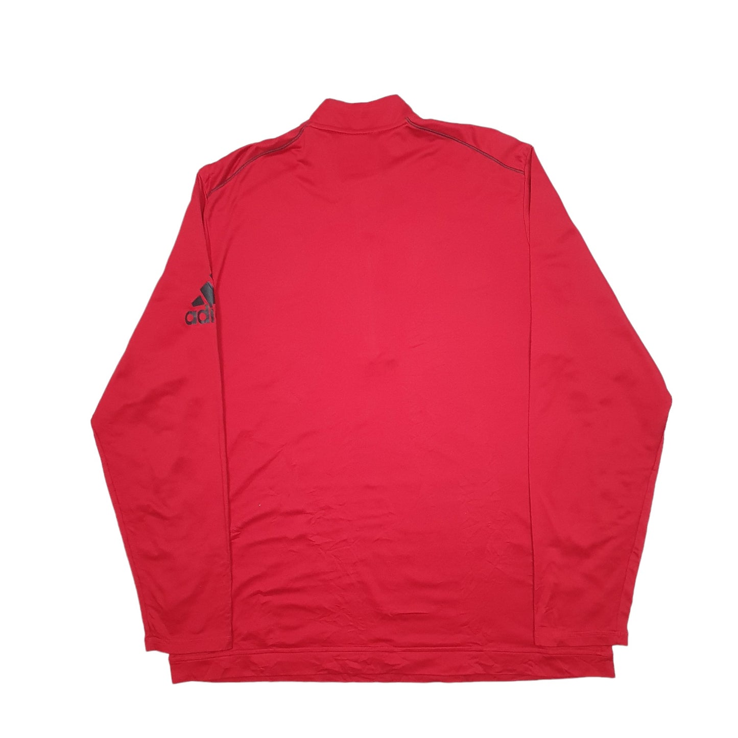 Mens Red Adidas Active  Climawarm Quarter Zip Jumper