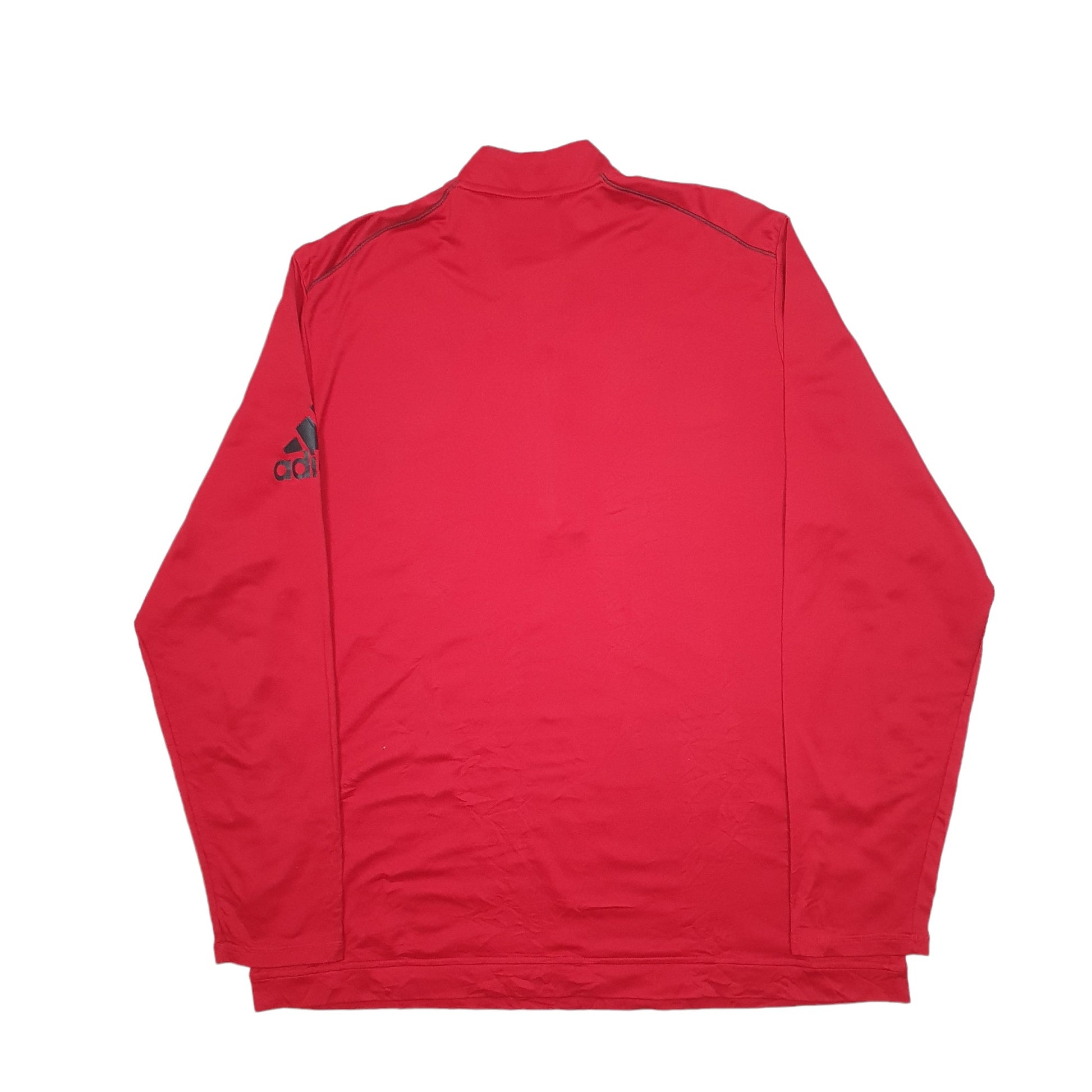 Mens Red Adidas Active  Climawarm Quarter Zip Jumper