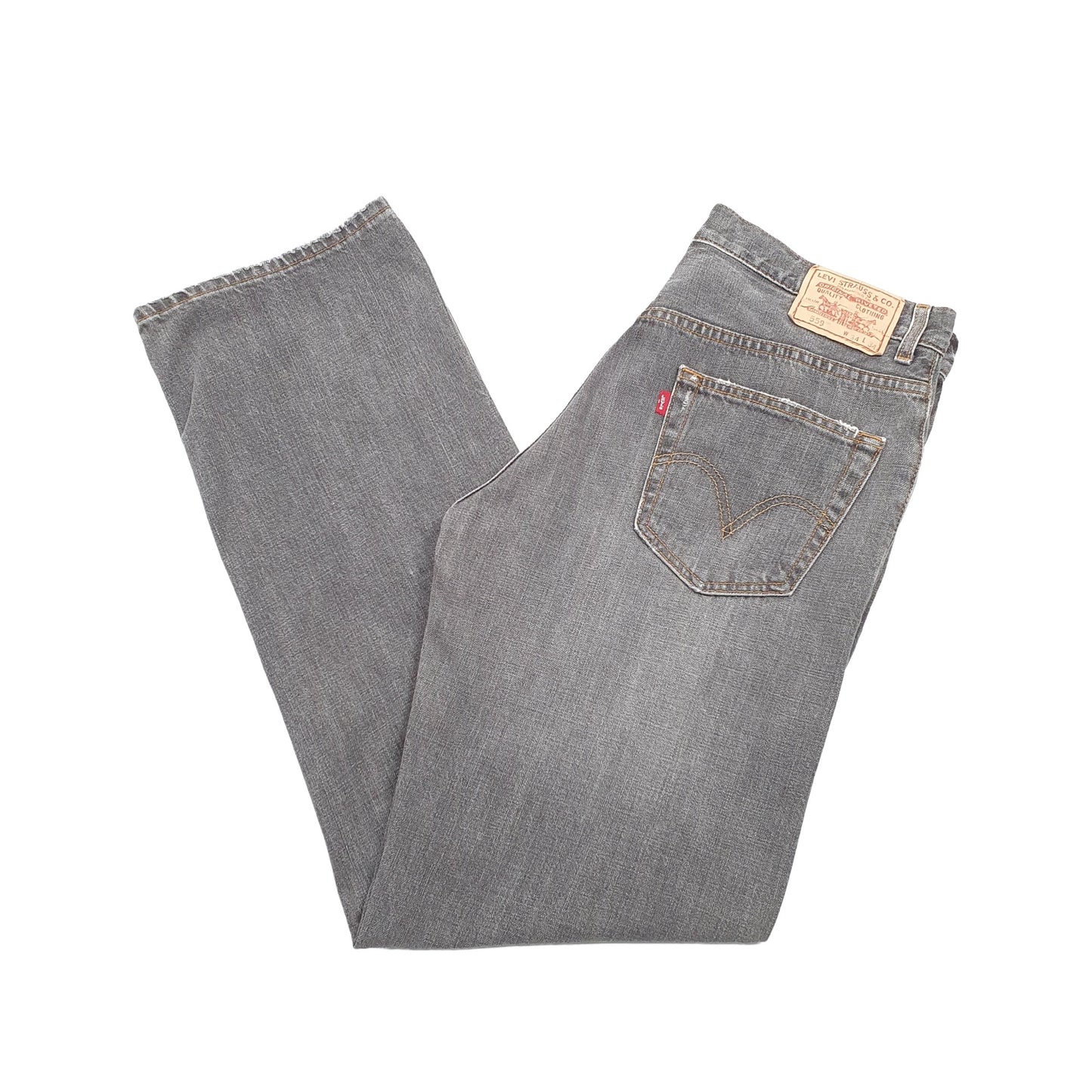 Levis 559 Relaxed Fit Jeans W34 L33 Grey