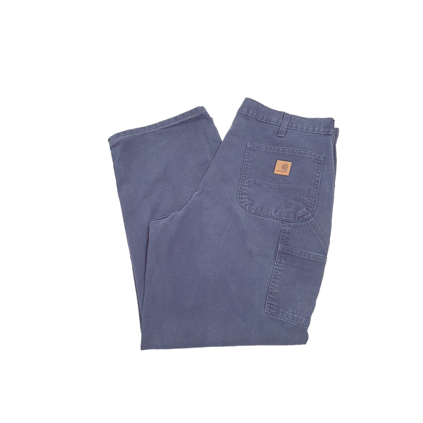 Mens Carhartt Navy Carpenter Trousers W38 L29 Navy
