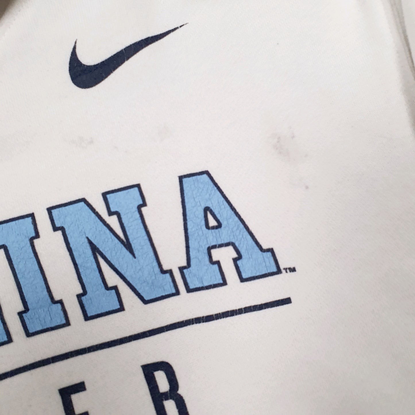 Mens White Nike Spellout Hoodie Jumper