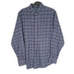 Croft & Barrow Flannel Shacket Overshirt Long Sleeve Regular Fit Check Shirt Blue