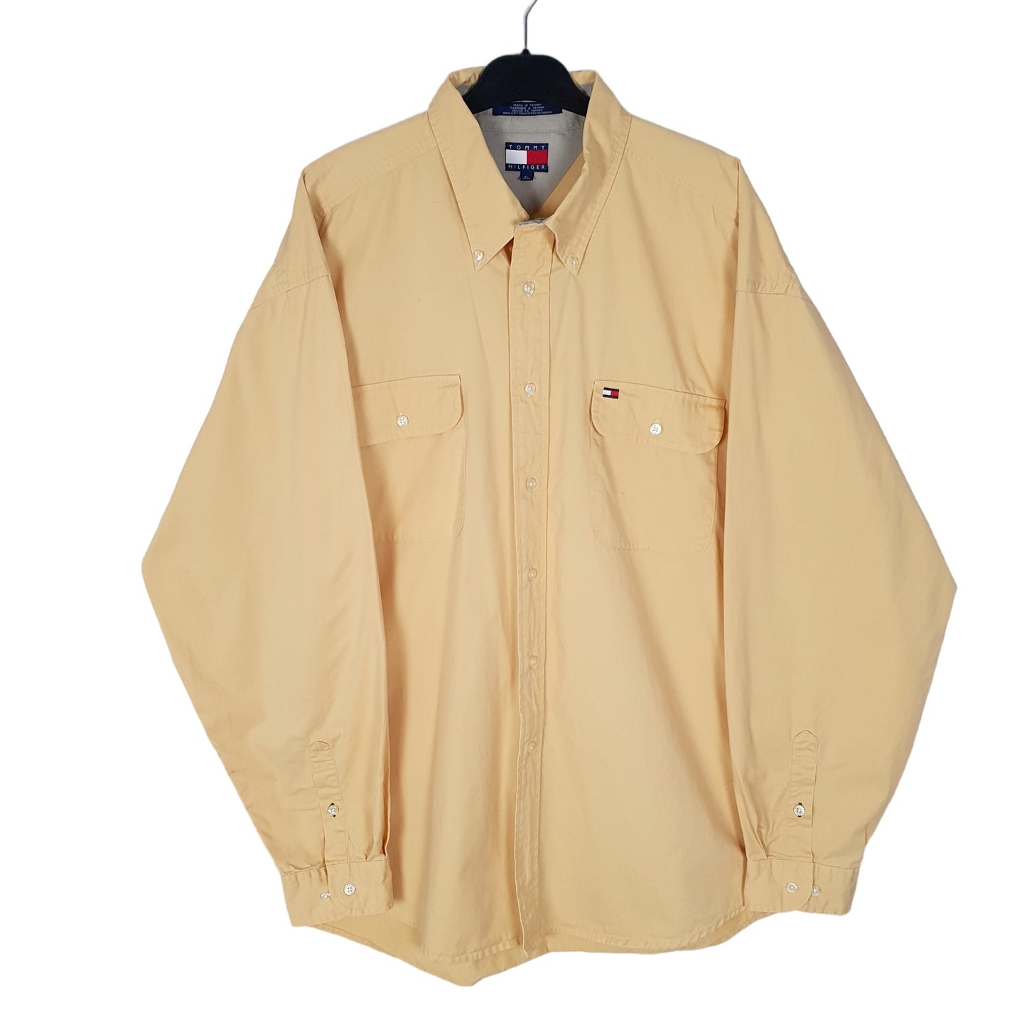 Tommy Hilfiger Long Sleeve Regular Fit Shirt Yellow