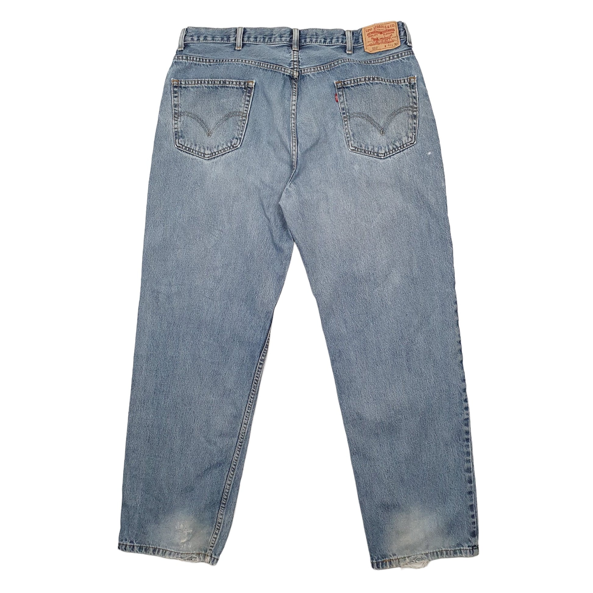 Levis 550 Relaxed Fit Jeans W42 L32 Blue