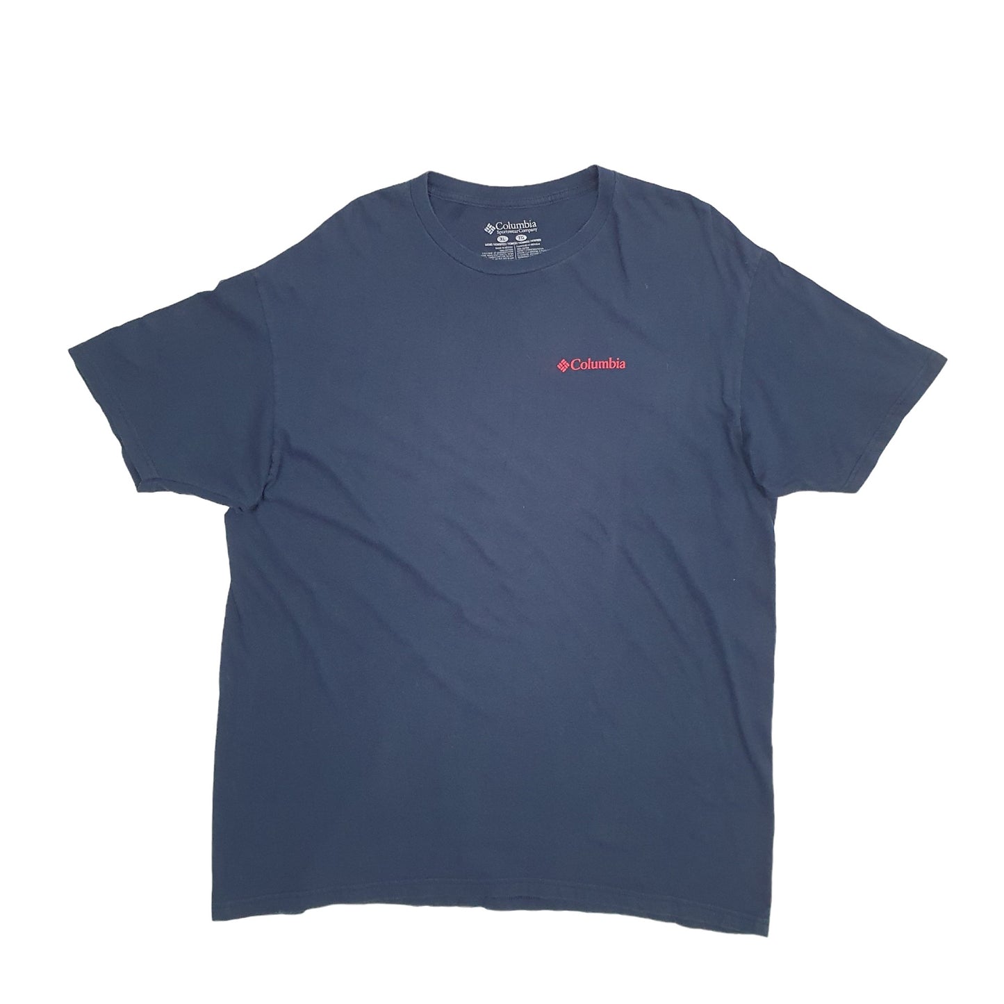 Mens Blue Columbia Sportswear  Short Sleeve T Shirt