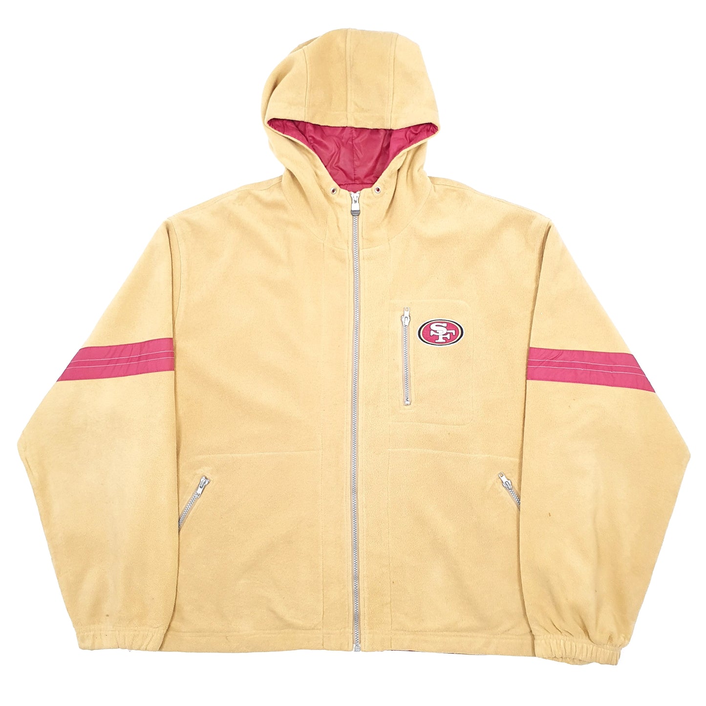 Champion NFL San Francisco 49ers Full Zip Fleece XXL Brown