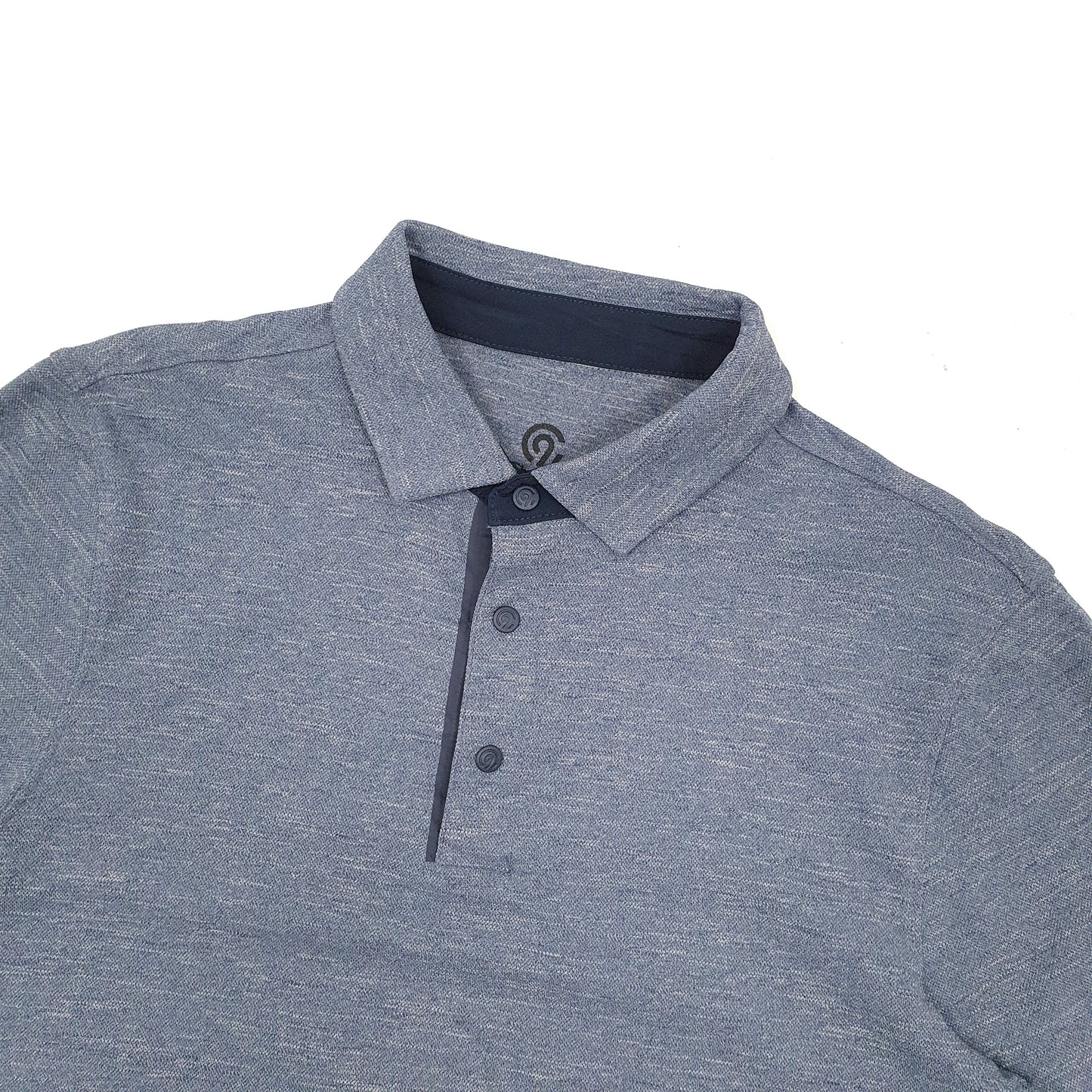 Champion Activewear Short Sleeve Polyester Polo Shirt Blue