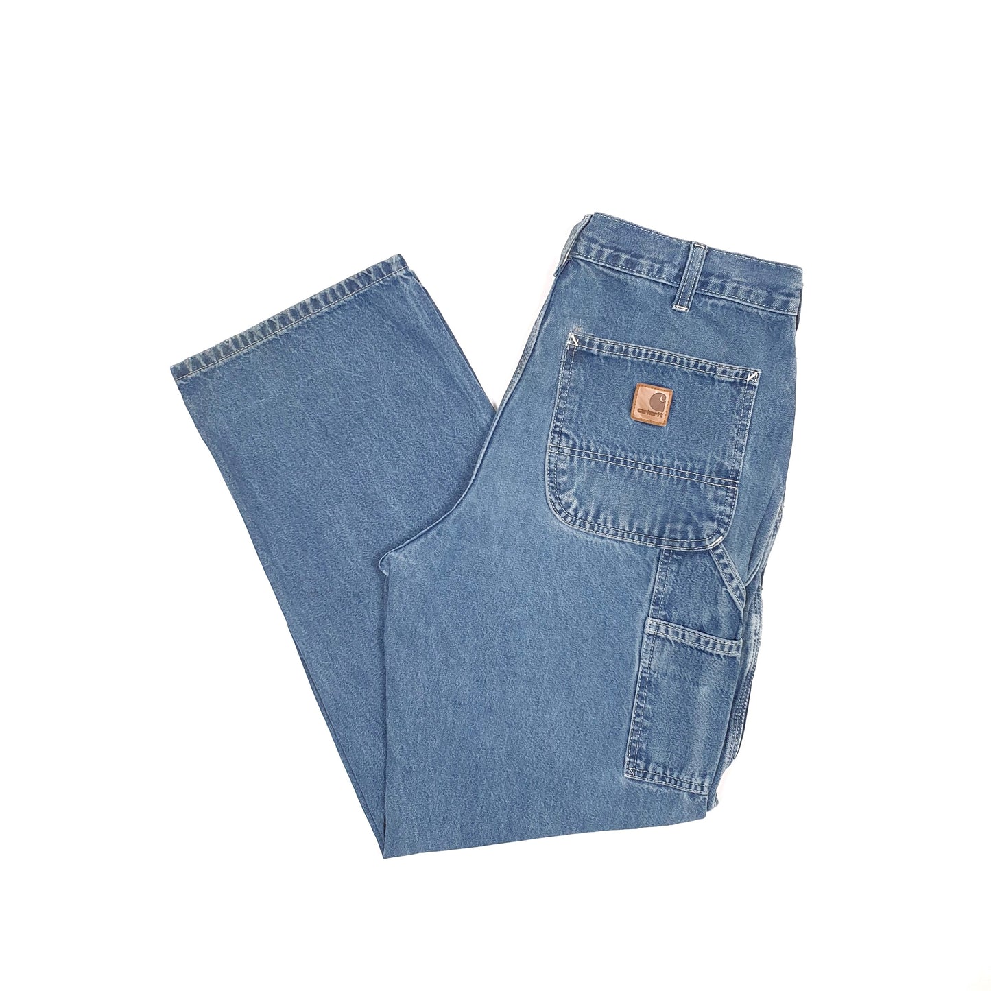 Carhartt Casual Loose Fit Carpenter Jeans W32 L29 Blue