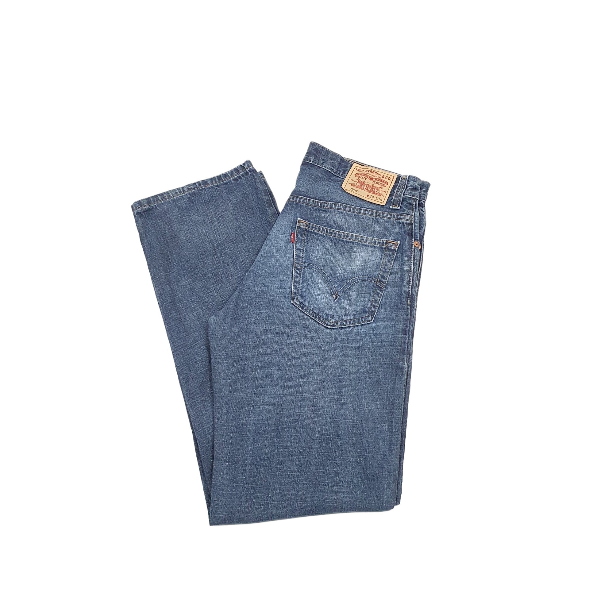 Levis 559 Relaxed Fit Jeans W34 L33 Blue