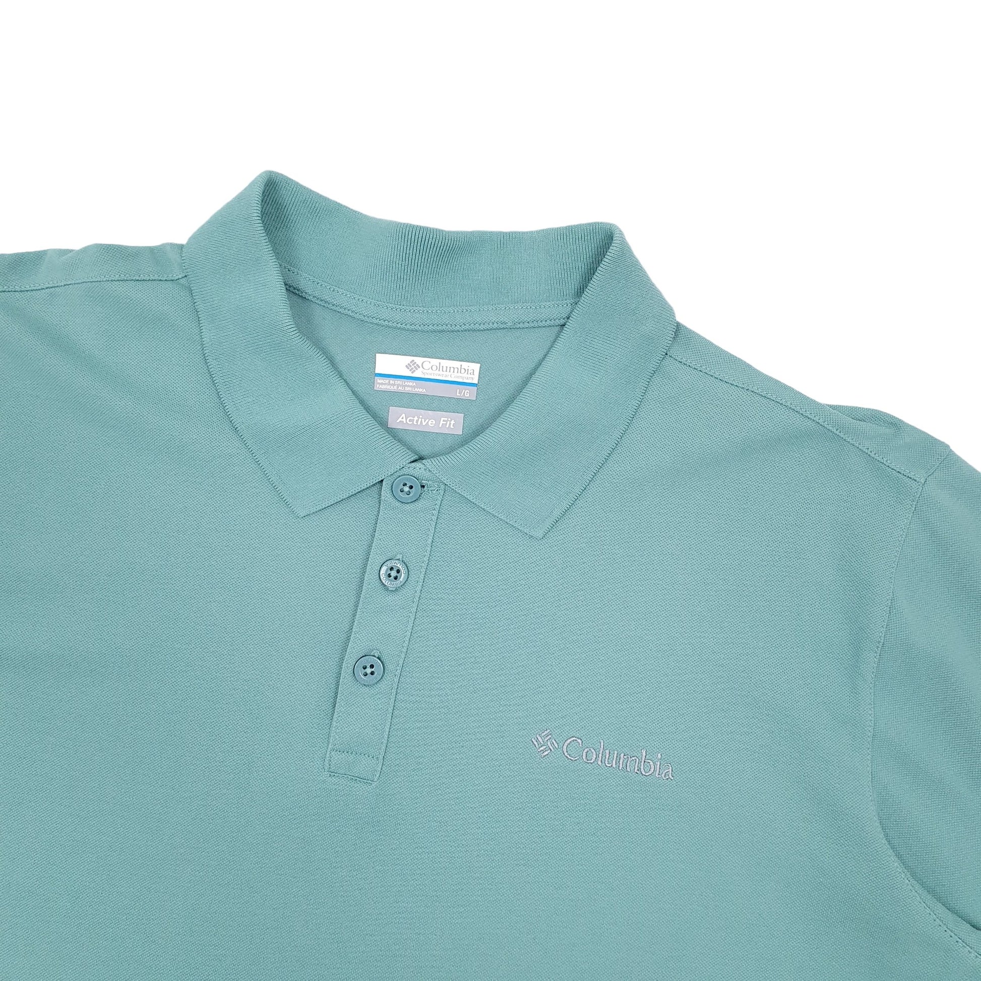 Columbia Sportswear Active Fit Short Sleeve Polo Shirt Green