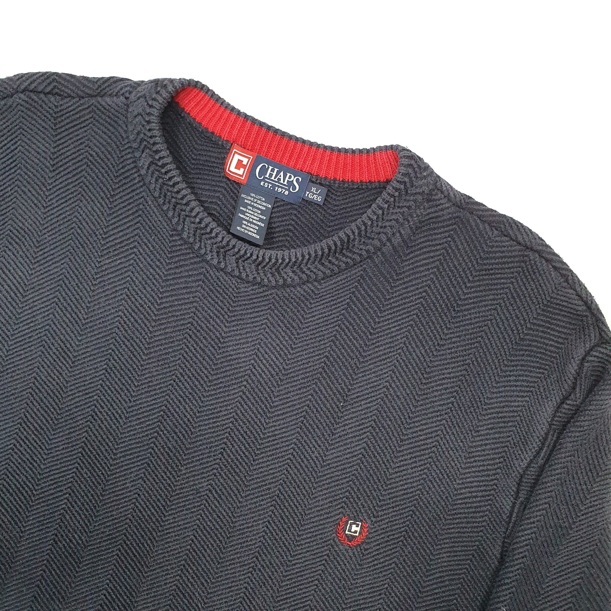 Chaps Crewneck XL Navy