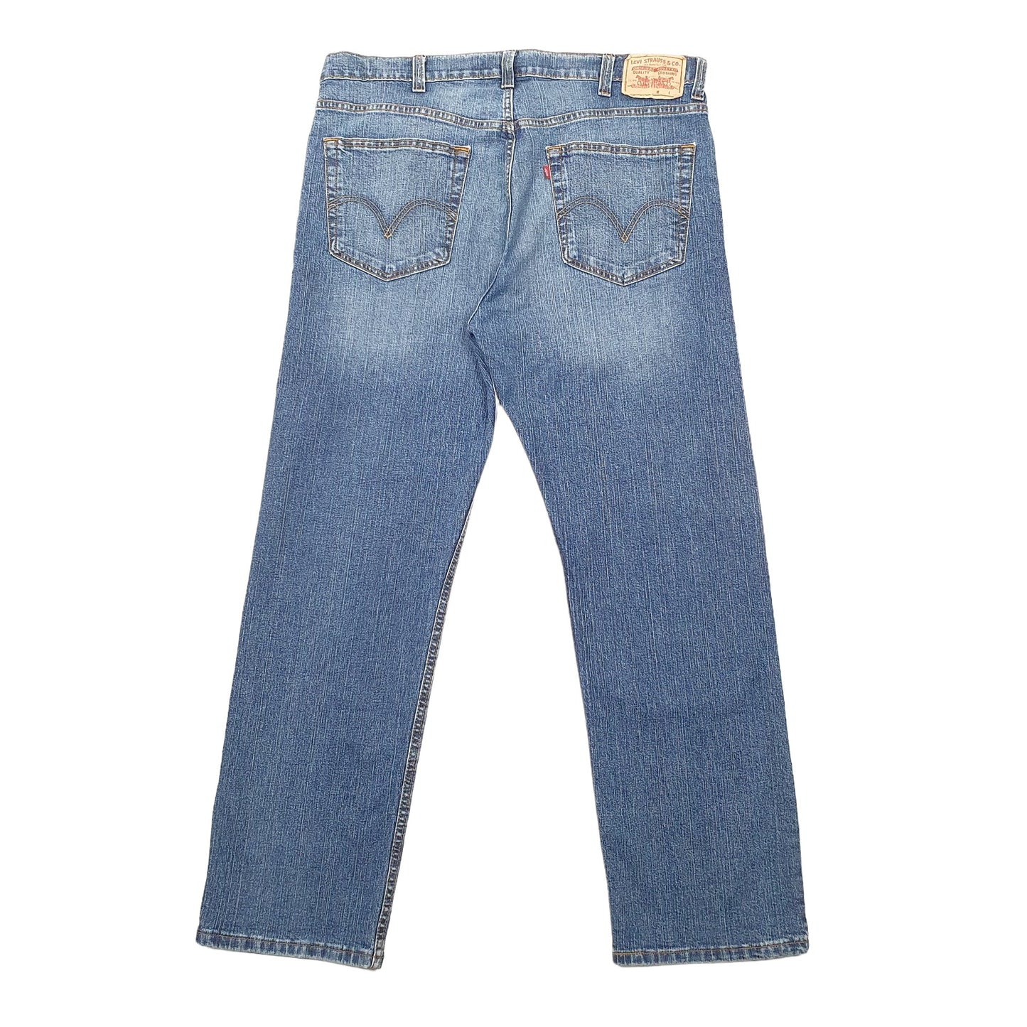 Levis Straight Regular Fit Jeans W38 L30 Blue