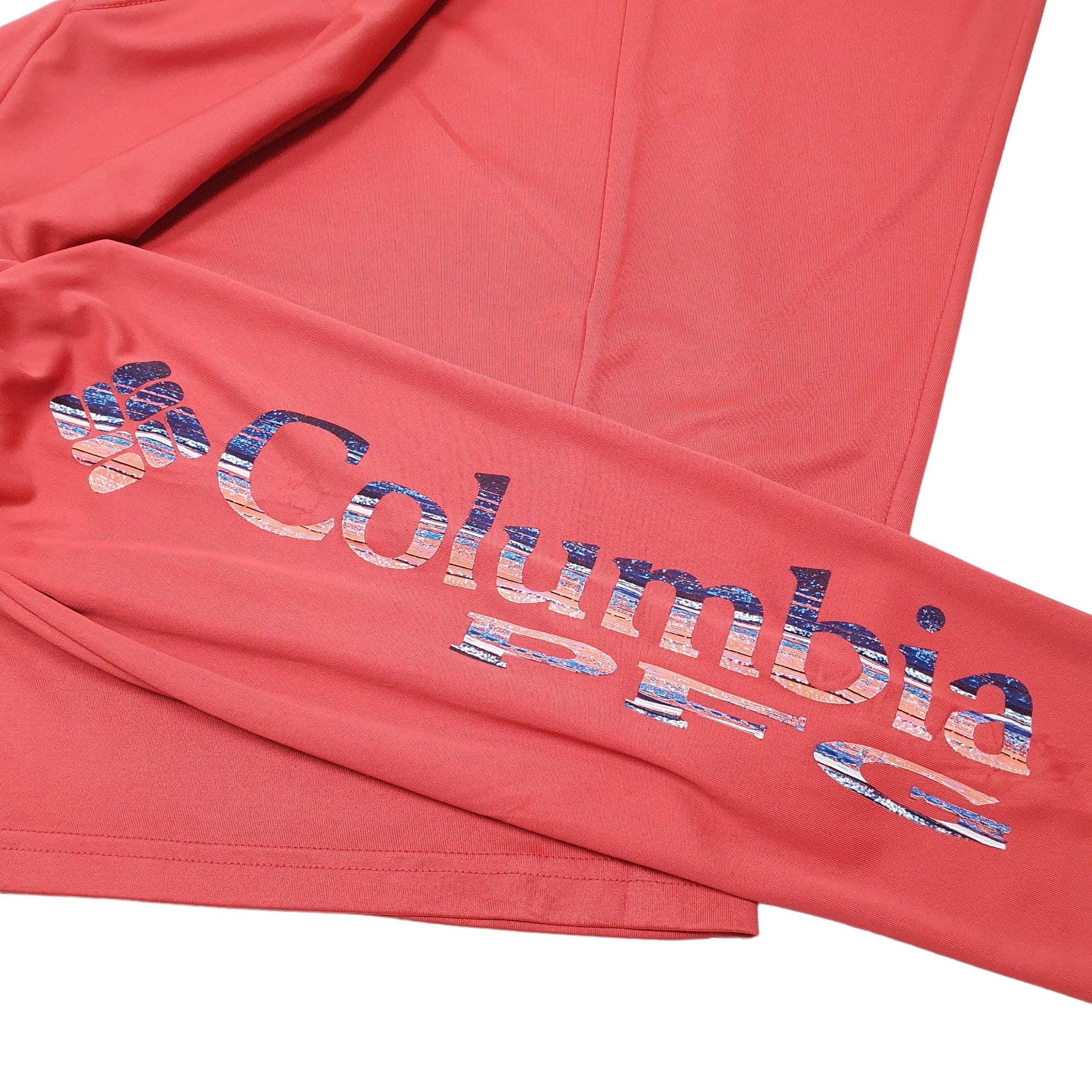 Mens Red Columbia Sportswear Performance Fishing Gear PFG Omni Shade Active Long Sleeve T Shirt