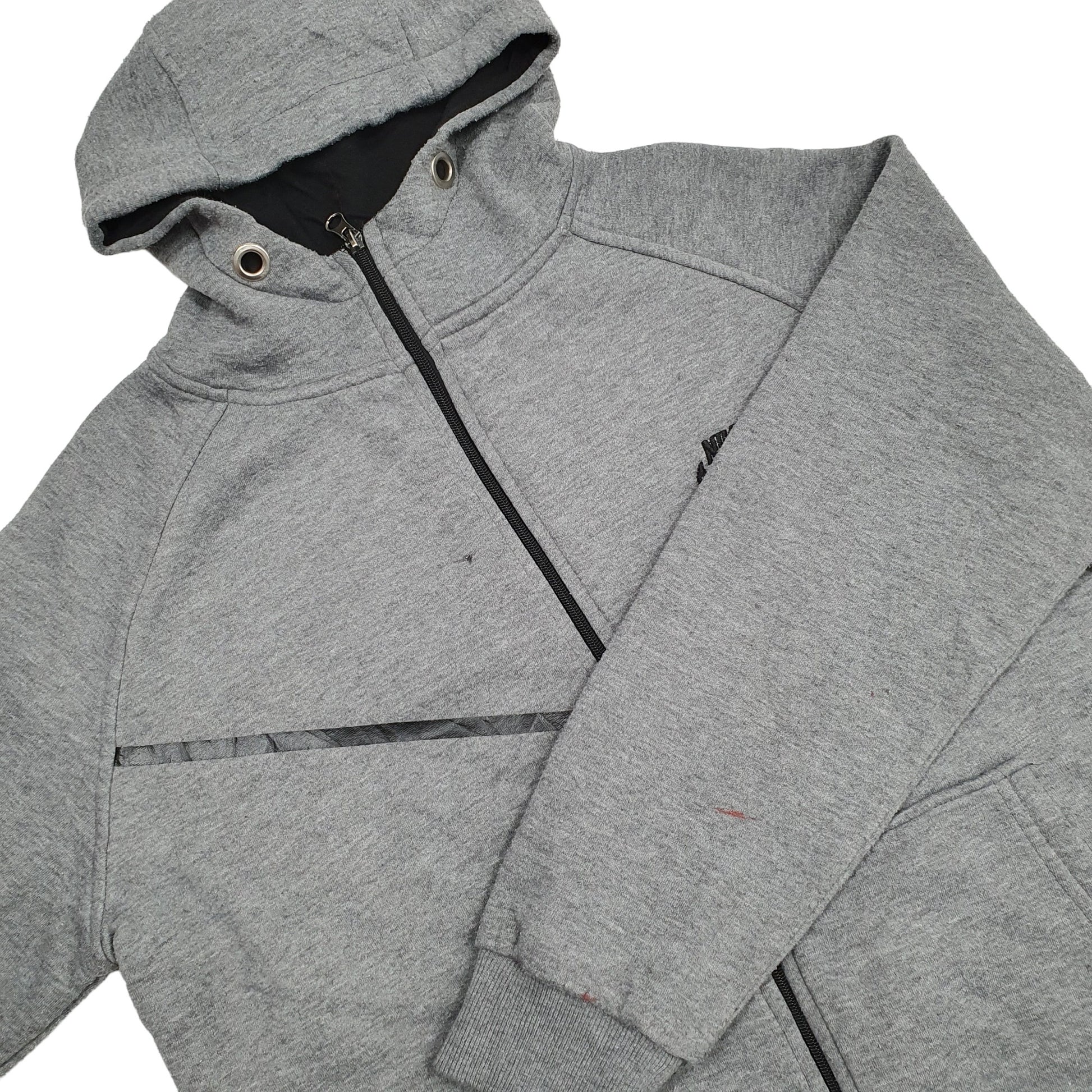 Mens Grey Nike Marks to front and arms Hoodie Jumper