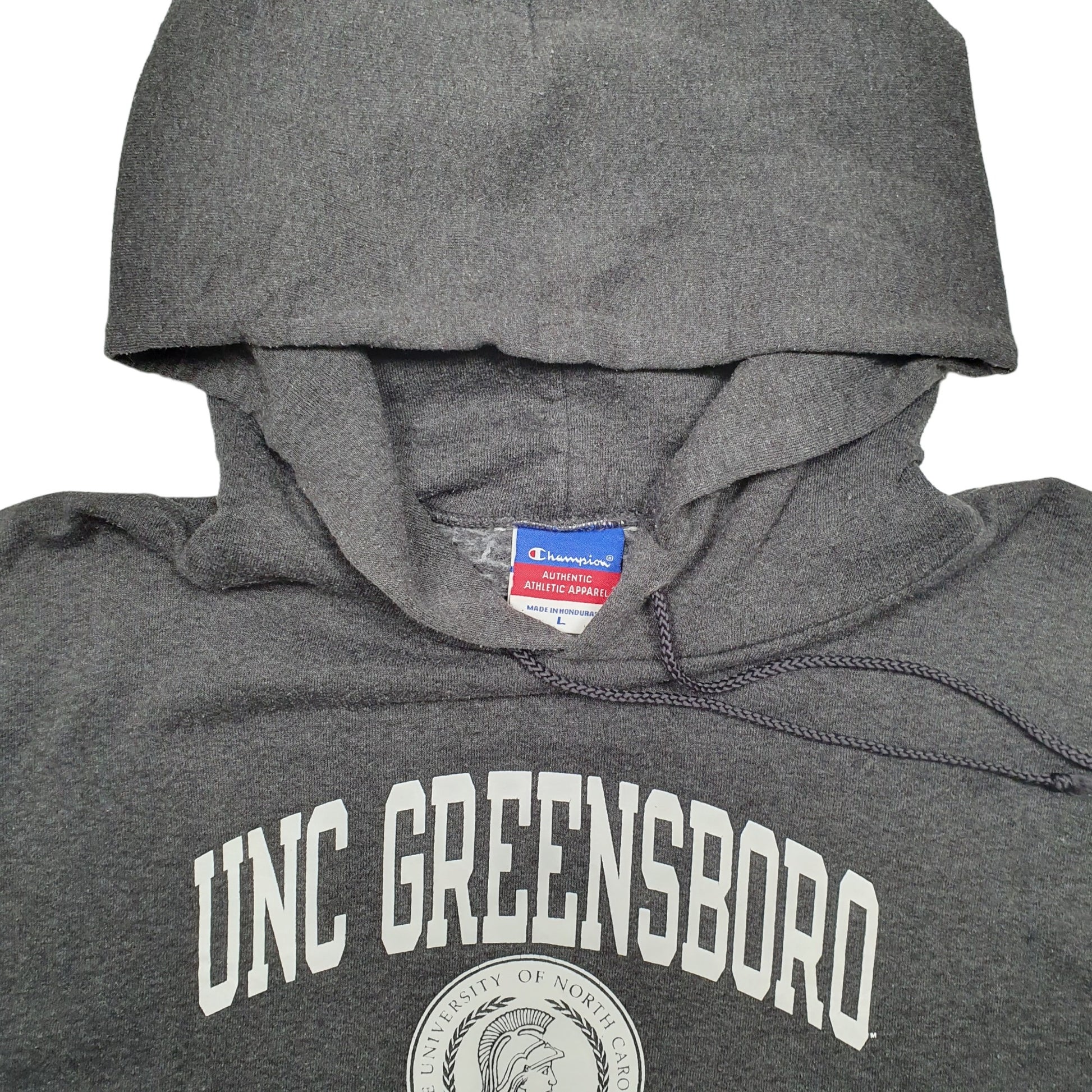 Mens Grey Champion UNC Greensboro USA College Hoodie Jumper