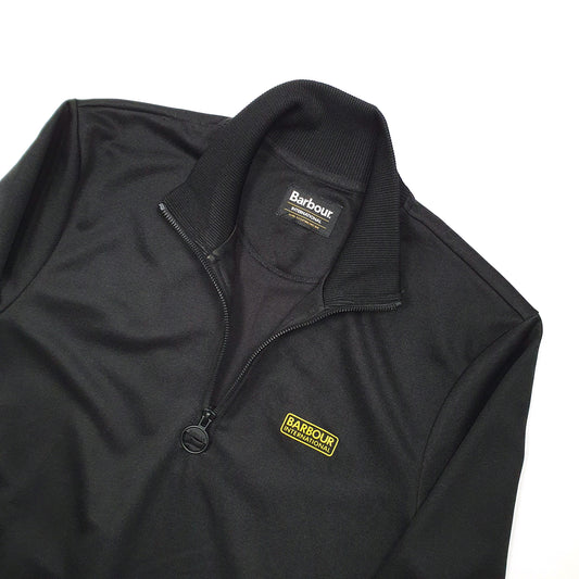 Barbour Quarter Zip S Black