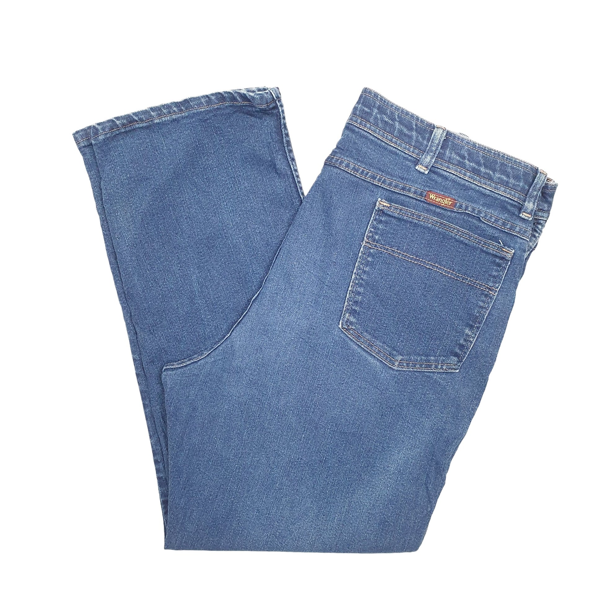 Wrangler Regular Straight Fit Jeans W38 L28 Blue