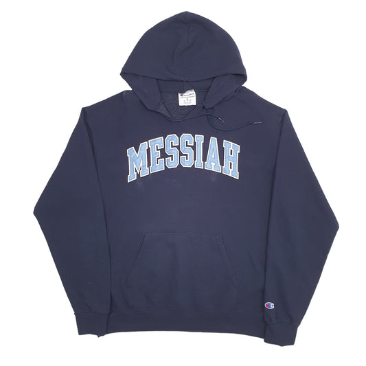 Mens Navy Champion Messiah Hoodie Jumper