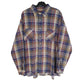 American Edition Flannel Shacket Long Sleeve Regular Fit Check Shirt Blue