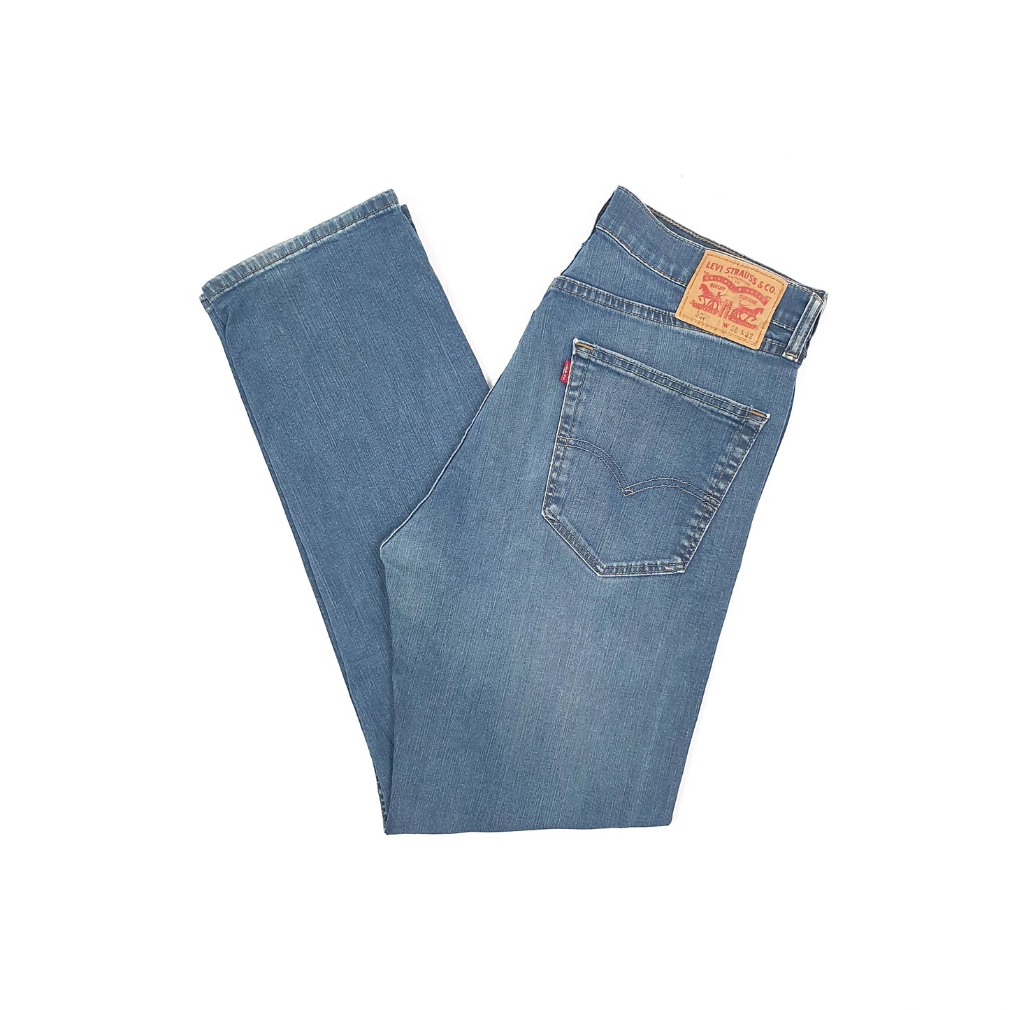 Levis 505 Regular Fit Stretch Jeans W36 L32 Blue